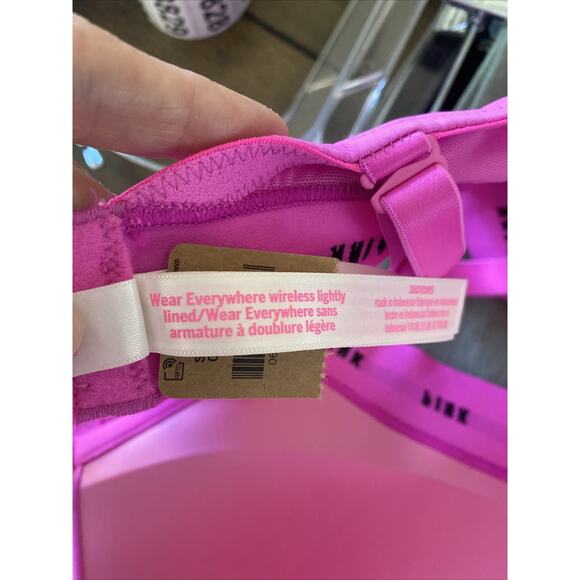 Victorias Secret Womens 38D Pink Wear Everywhere Wireless Lightly Lined Bra NEW - Picture 7 of 8